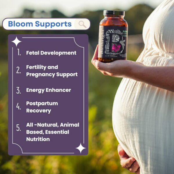 Frasco y etiqueta de Birthright prenatal