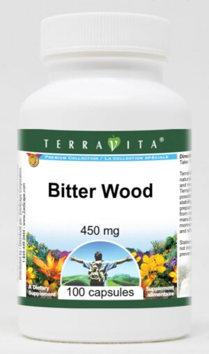 Bitter Wood 450 mg 100 cápsulas TerraVita suplemento natural