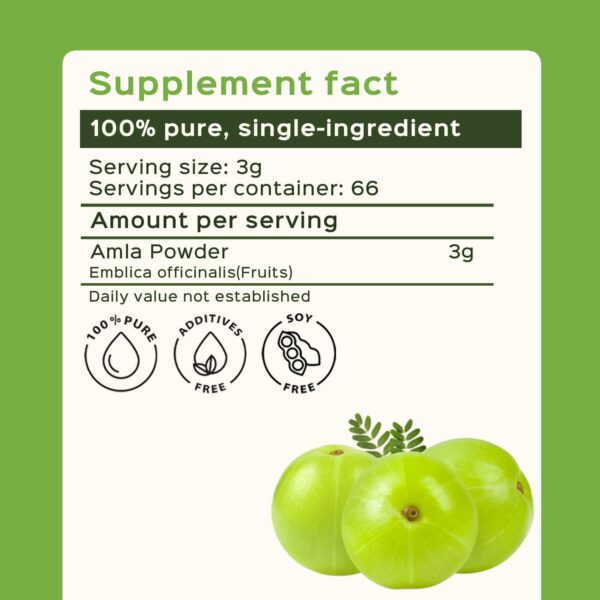 Version 1.0.0 Etiqueta del producto Bixa Botanical Amla Power