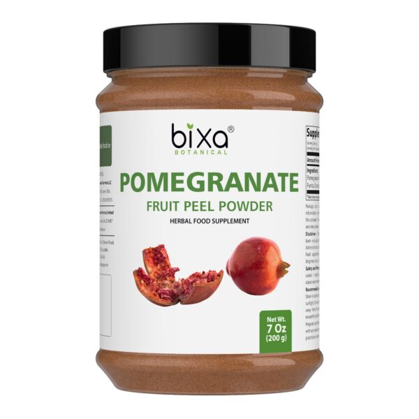 bixa BOTANICAL polvo cáscara de granada 200 gramos paquete