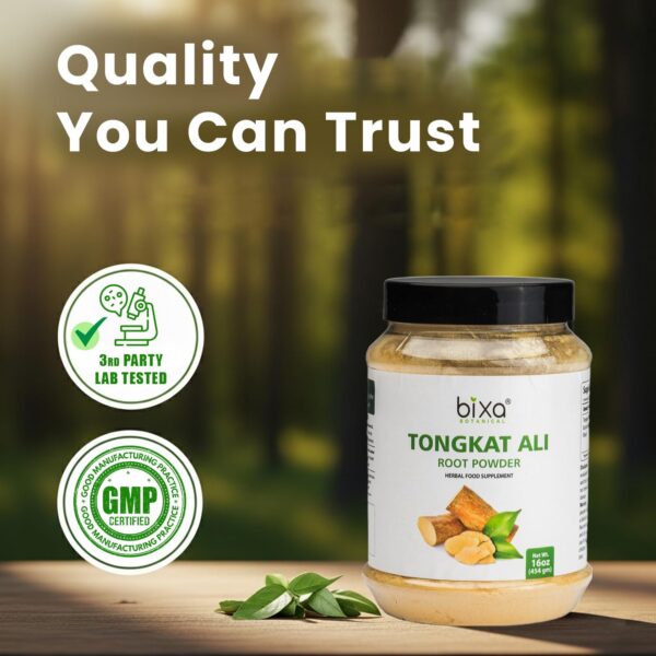 Frasco de Tongkat Ali polvo
