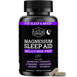 Frente del envase de Black Forest Magnesium Sleep Aid