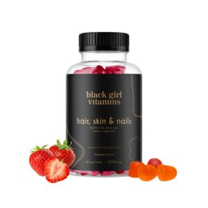 Gomitas Black Girl Vitamins para cabello y piel sabor fresa