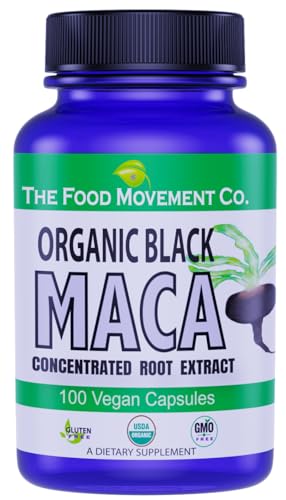 Black Maca cápsulas orgánicas The Food Movement Co.