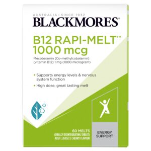 Caja frontal de Blackmores B12 Rapi-Melt