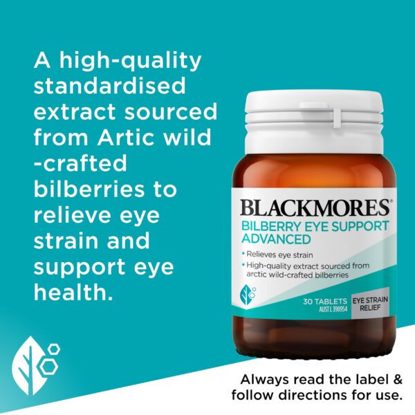 Blackmores Bilberry frasco suplemento para ojos
