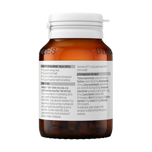 Detalle de etiqueta Mega B Complex 75