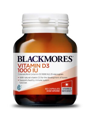 Blackmores vitamina d3 1000 ui 60 cápsulas alta potencia australia