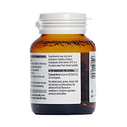 Blackmores suplemento vitamina d3 alta potencia 1000 ui