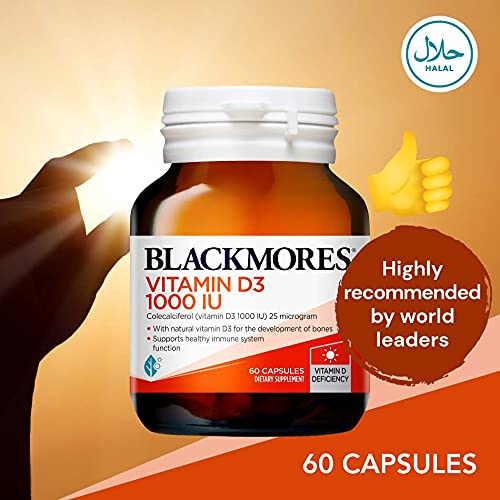 Suplemento vitamina d3 1000 ui blackmores 60 cápsulas