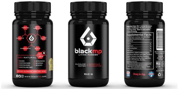 BlackMP Living Powder envase 30 porciones fórmula natural