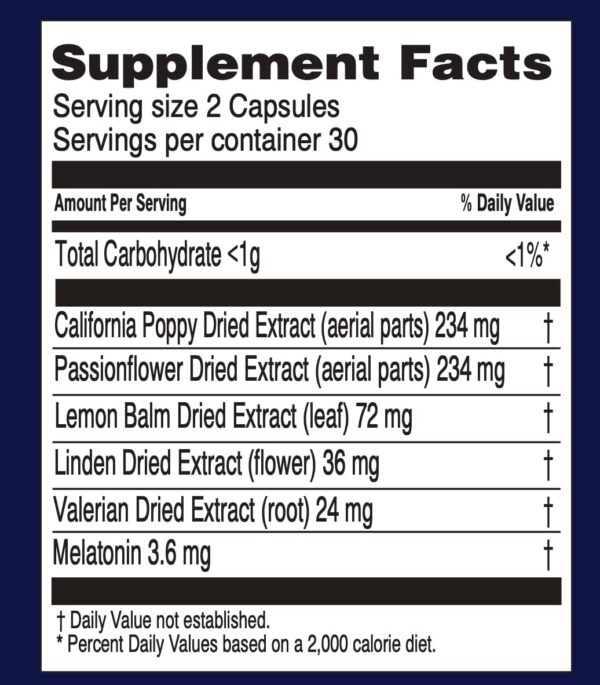 Etiqueta del Blendamin melatonina
