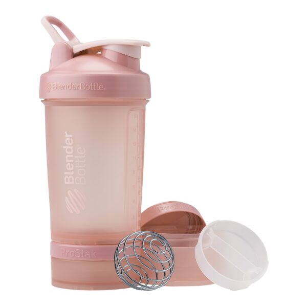 BlenderBottle rosa ProStak frente