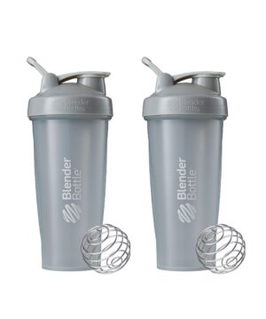 Version 1.0.0 Frente de BlenderBottle Classic Shaker Gris Pebble