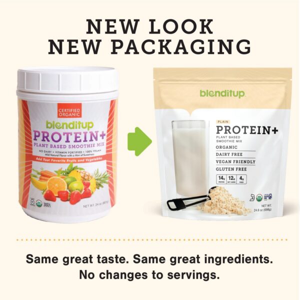 BlendItUp smoothie mix etiqueta detalle