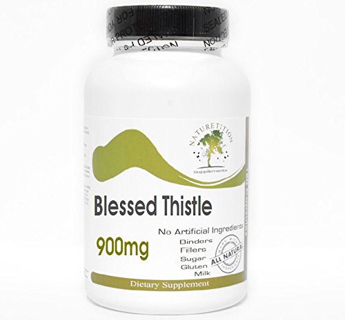 Blessed Thistle 900mg 100 cápsulas suplemento natural sin aditivos