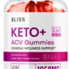 Bliss keto acv gomitas apoyo pérdida peso 1050mg paquete 60