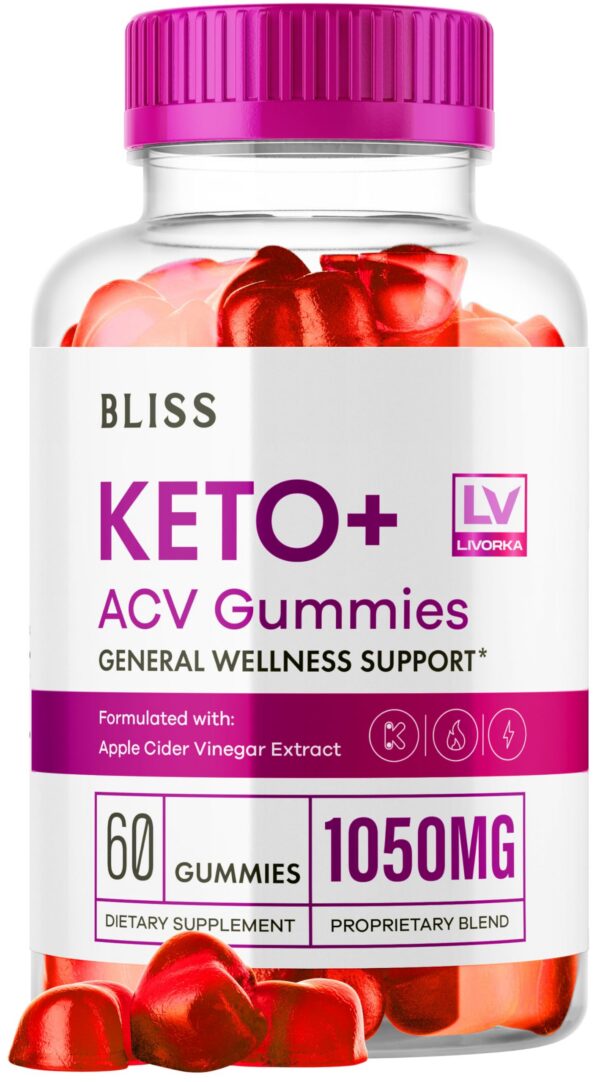Bliss keto acv gomitas apoyo pérdida peso 1050mg paquete 60