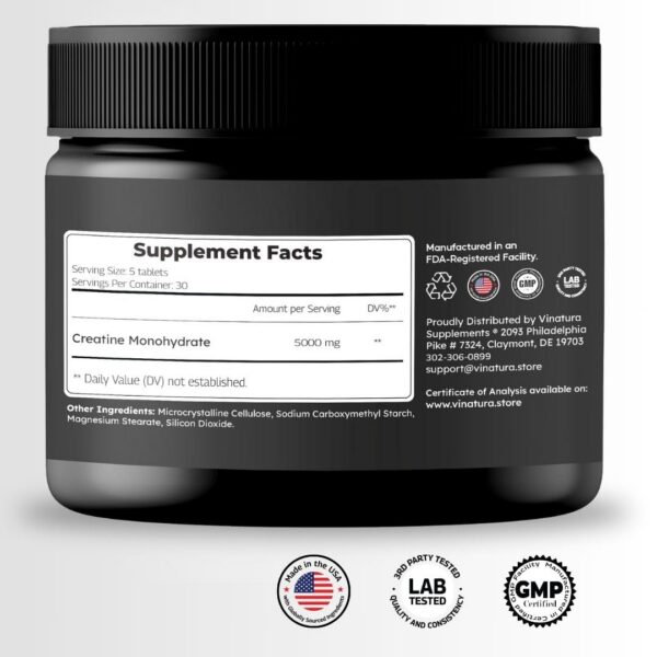 Tabletas de creatina en blíster