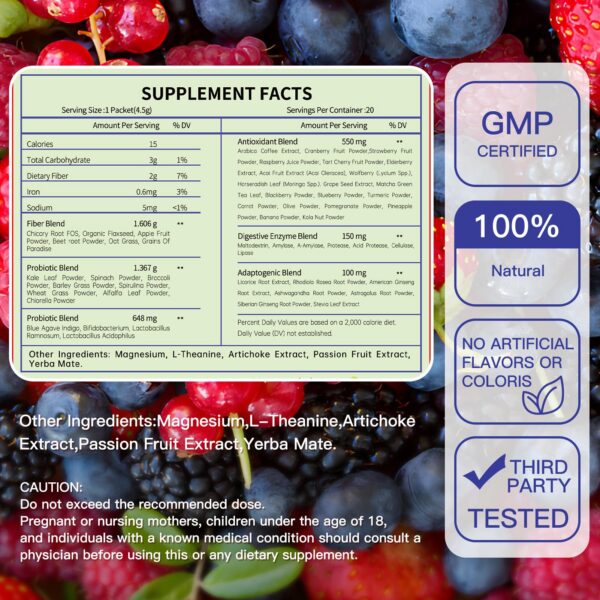 Blltzzz Newpie Probiotic Powder envase frontal