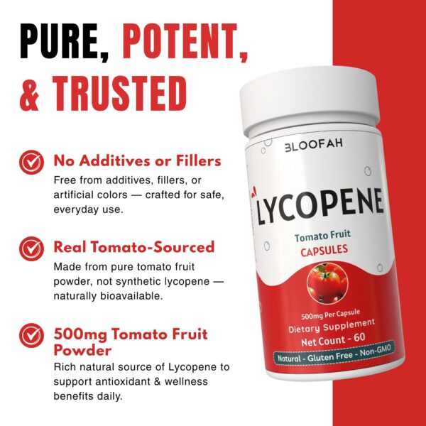 Frasco Bloofah cápsulas tomate licopeno