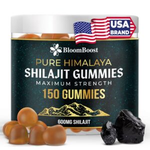 Caja y gomitas BloomBoost Shilajit
