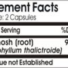 PureControl cápsulas Blue Cohosh suplemento natural 900mg