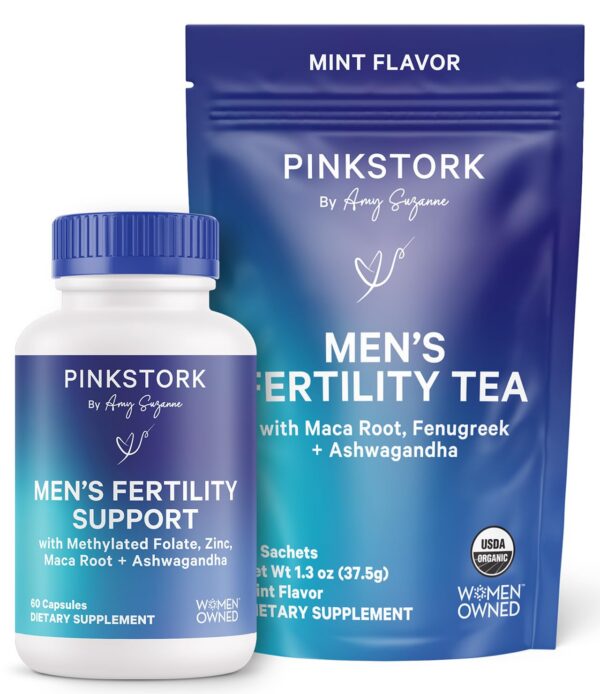 Blue Stork Men Bundle cápsulas y té