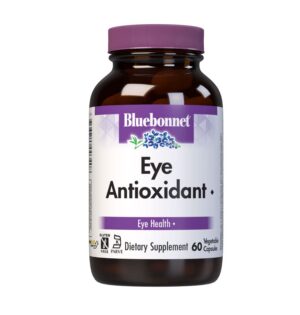 Frasco BlueBonnet antioxidante ocular con zeaxantina 60 cápsulas vegetarianas