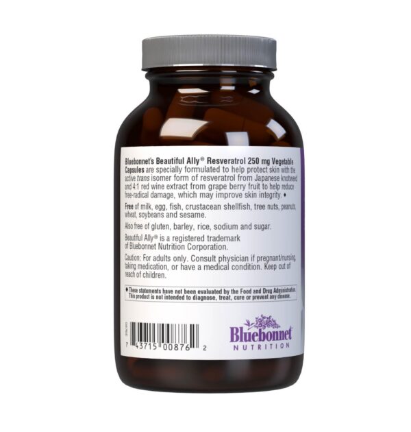 Cápsulas vegetales de Resveratrol 250 mg