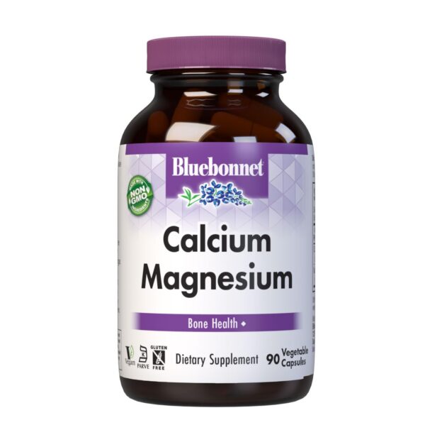 Frente de envase Bluebonnet Calcium Magnesium