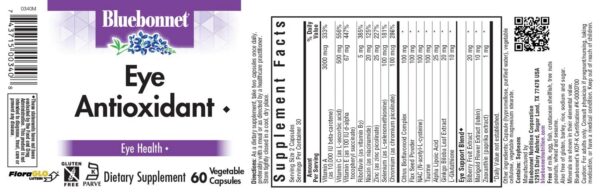 Version 1.0.0 Cápsulas BlueBonnet para salud visual con antioxidantes y luteína
