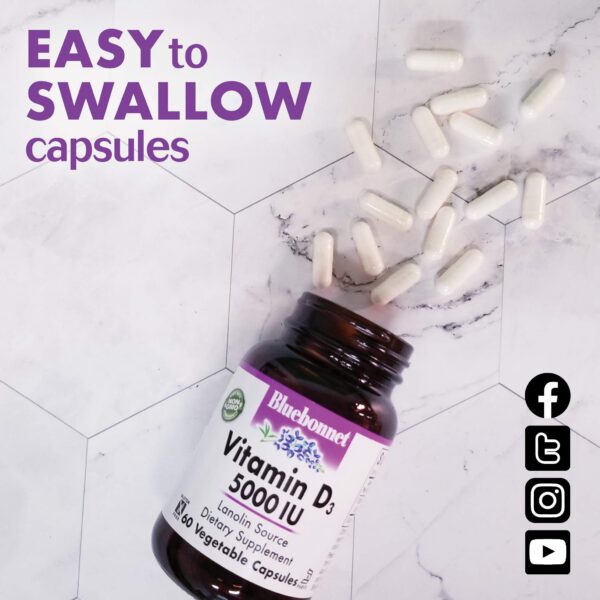 BlueBonnet cápsulas vitamina d3 salud ósea inmunidad