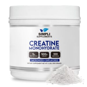 Version 1.0.0 Frasco de BlueBonnet Creatine Monohydrate Powder 500 g
