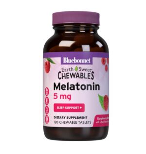 Bluebonnet EarthSweet Melatonina 5 mg tabletas masticables frambuesa