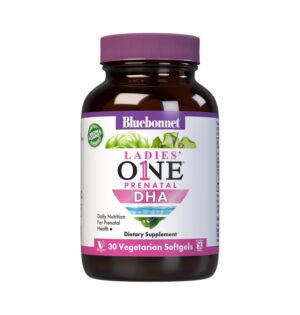 Bluebonnet Ladies' One prenatal dha suplemento vegano 30 softgels