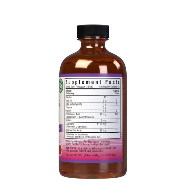 Etiqueta de L-Carnitine Bluebonnet 1100 mg