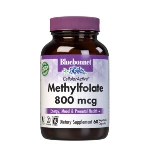 BlueBonnet Metilfolato 800 mcg suplemento prenatal 60 cápsulas