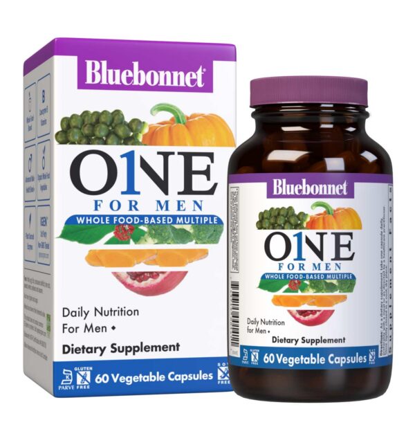 Bluebonnet multivitaminas para hombres en frasco
