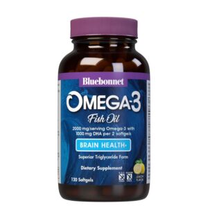 Bluebonnet omega 3 cápsulas blandas fórmula cerebral