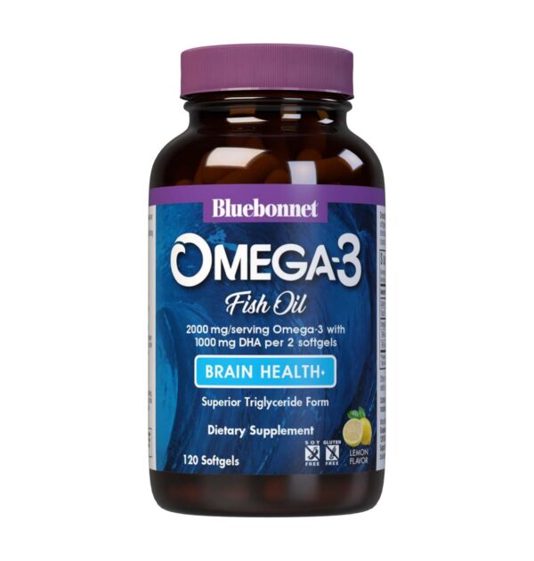 Bluebonnet omega 3 cápsulas blandas fórmula cerebral