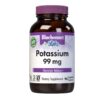 Botella de Bluebonnet Potasio 99 mg con cápsulas vegetales