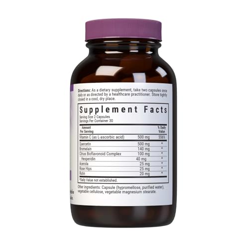 Version 1.0.0 Etiqueta Bluebonnet Quercetin Vitamina C