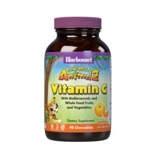 Version 1.0.0 Bluebonnet Rainforest Animalz tabletas masticables vitamina c sabor naranja