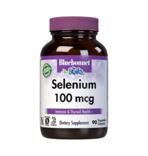 bluebonnet selenio 100 mcg cápsulas vegetales frasco