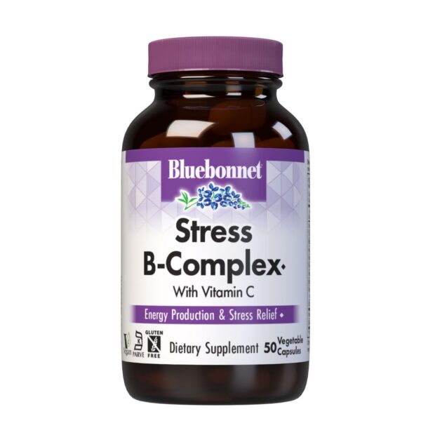 Version 1.0.0 Bluebonnet Stress B Complex cápsulas vegetales para estrés y energía