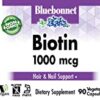 Bluebonnet suplemento biotina cápsulas vegetales 90 cont
