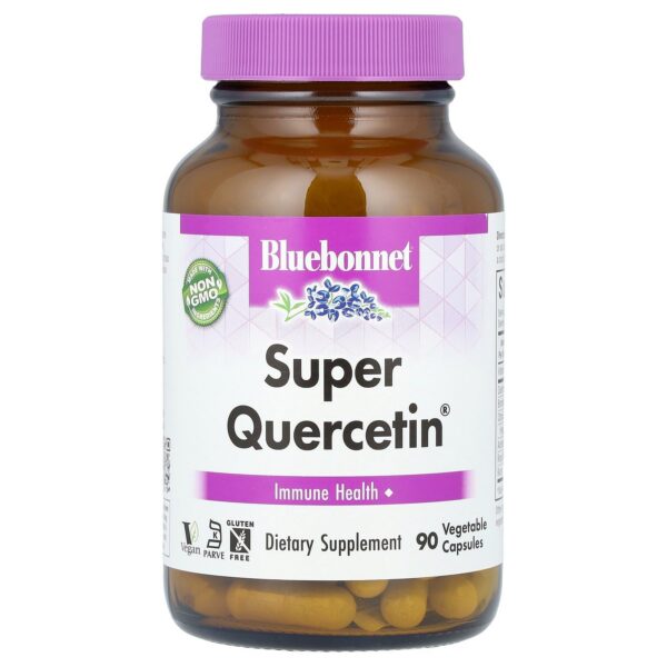 BlueBonnet suplemento vitamina c quercetina 90 cápsulas vegano