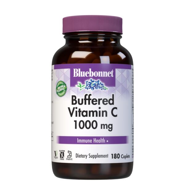 BlueBonnet Vitamina C Buffered 1000mg soporte inmunológico 180 tabletas