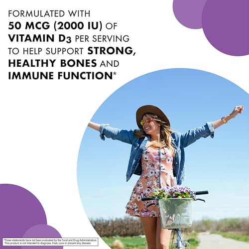 Bluebonnet vitamina d3 Earth Sweet frambuesa 90 tabletas